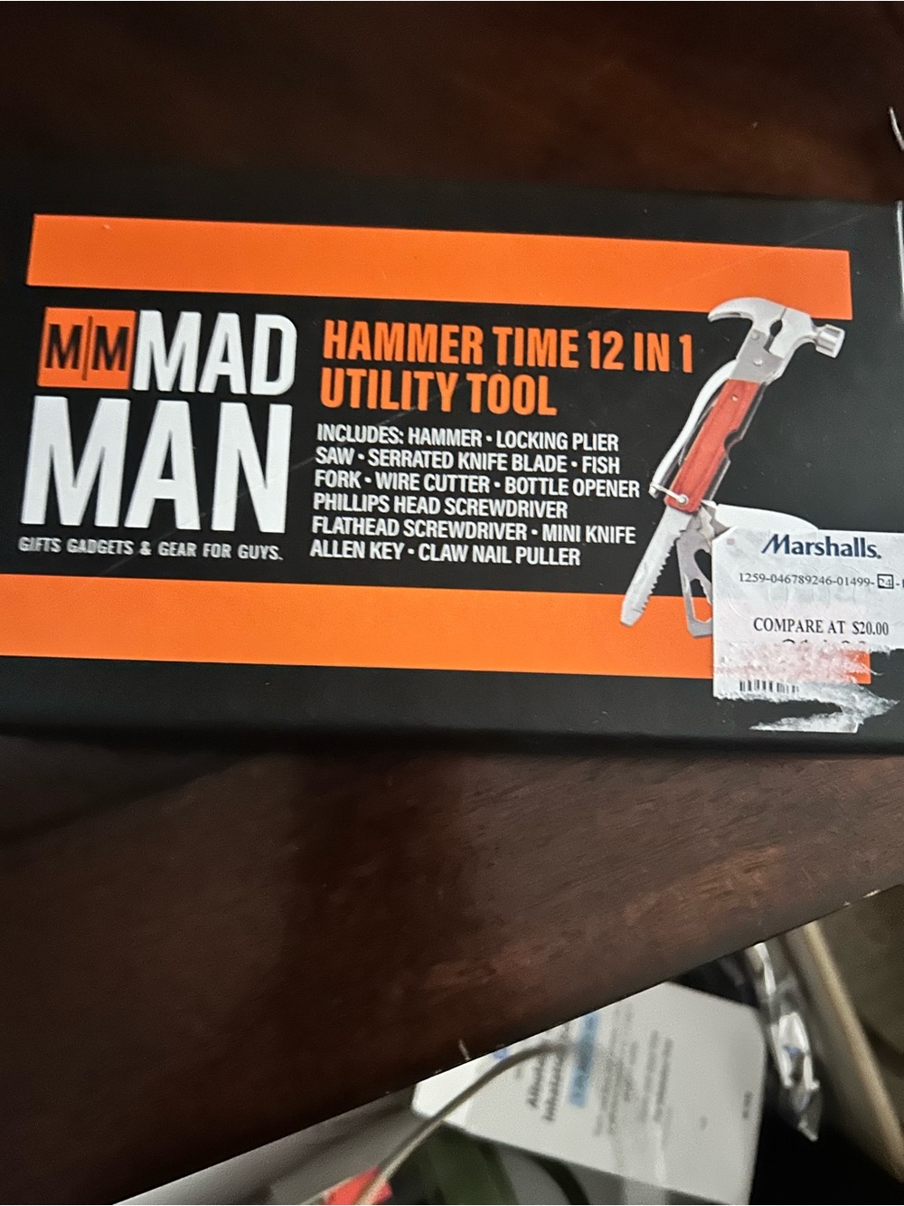 NEW IN BOX Hammer Time 12-in-1 Utility Tool - Orange